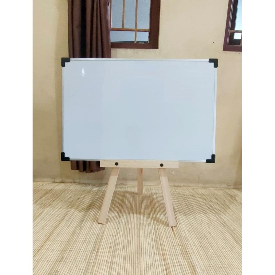 

Whiteboard Standing 60cm,Papan Tulis White Board Anak,Penyangga Polos