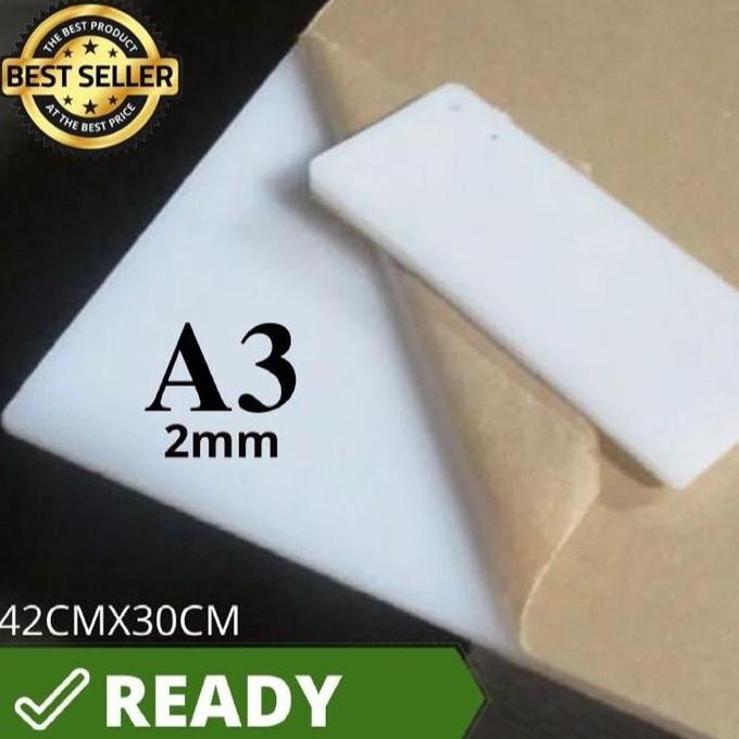 

Akrilik Lembaran Putih Susu 2Mm Ukuran A3 Promo