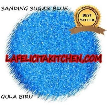 

TERSEDIA 100G BLUE BIRU SHINE GLITER SPRINKLES SANDING SUGARGULA SPARKLING CAKE