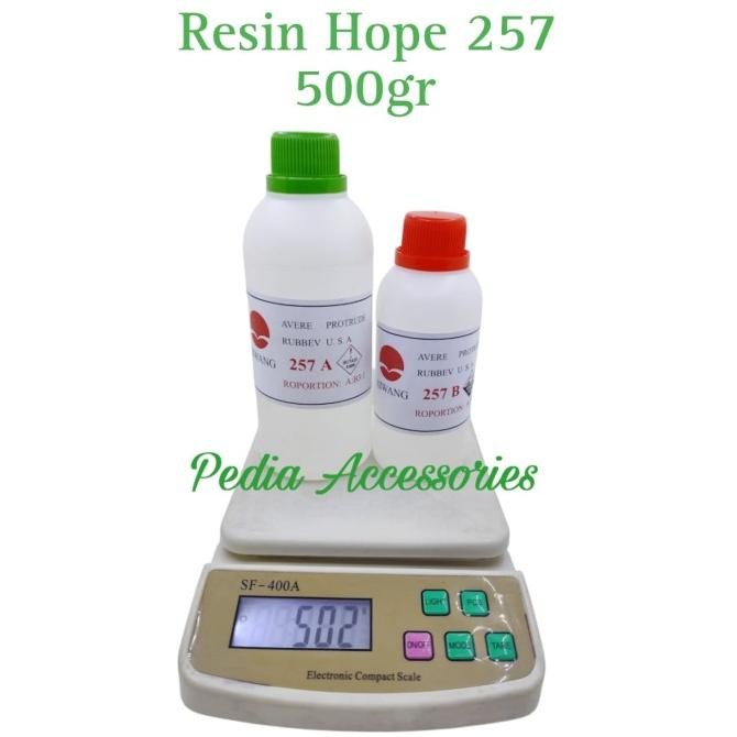 

Epoxy Resin Bening Clear Keras + Hardener - Lycal Hope 257 - 500 Gram Co