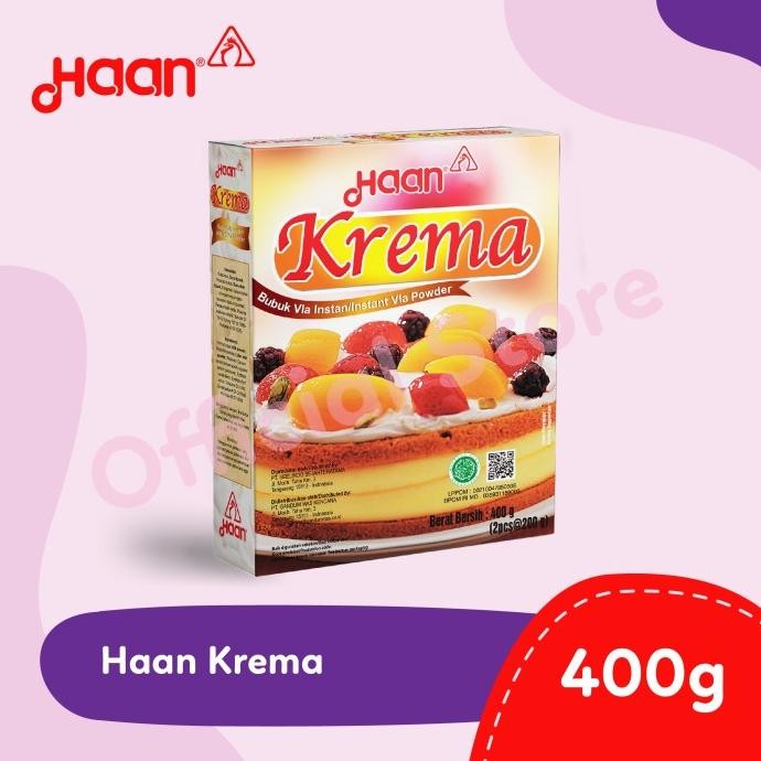 

TERSEDIA HAAN KREMA FLA INSTANT 400gr