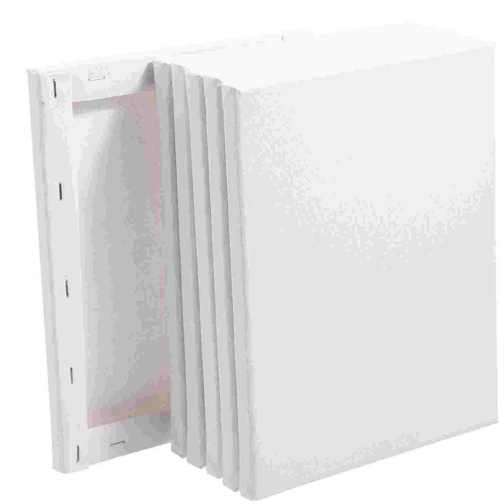 

6 Pcs Artists Canvas Panels Blank Canvases Painting Boards Drawing Boards Square Canvas Oil Painting Boards Sturdy Construction