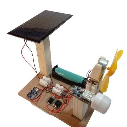 TERMURAH - Paket Lengkap Kit Edukasi Solar Panel Surya Pembangkit Listrik Lampu Led