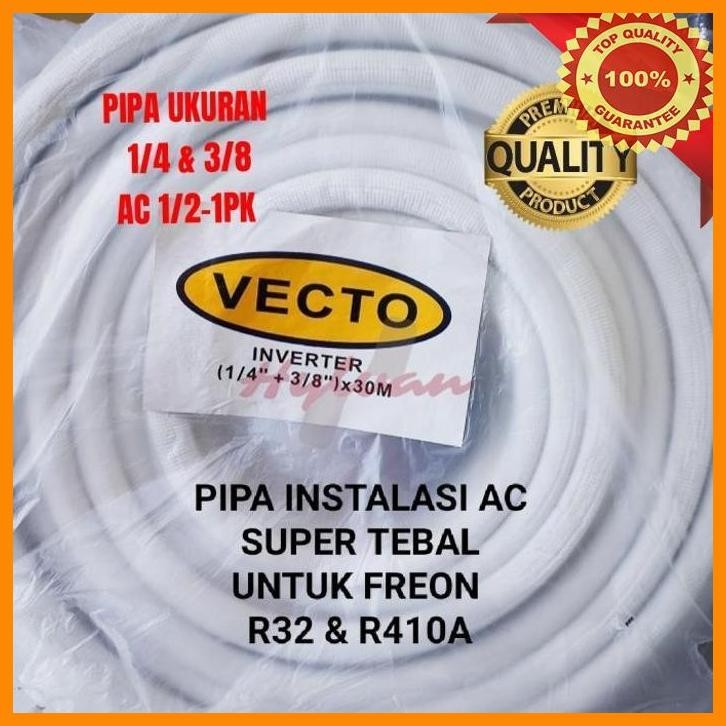 [hyl] pipa selang ac vecto inverter untuk ac 1/2 s/d 1 pk tebal 0,71mm