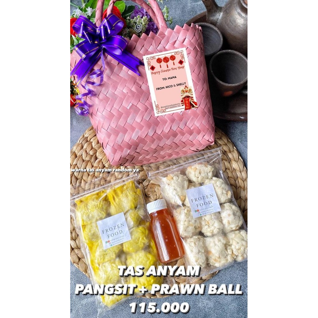 

Grosir Tas Anyam Pempek / Pangsit / Prawn Ball Imlek / Cny Edition 2023