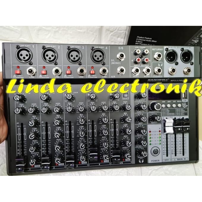 Baru mixer hardwell mpx 6 pro hardwell mpx 6pro 6 ch garansi resmi