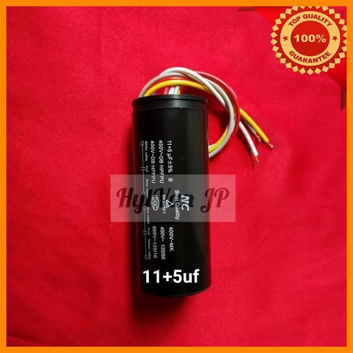 [hyl] kapasitor mesin cuci 11+5 uf