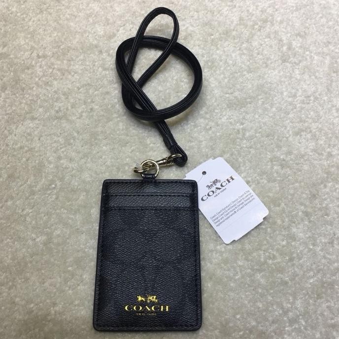 

COACH LANYARD PEMEGANG KARTU ID/NAME TAG DIY LANYARD BLACK 65573 murah