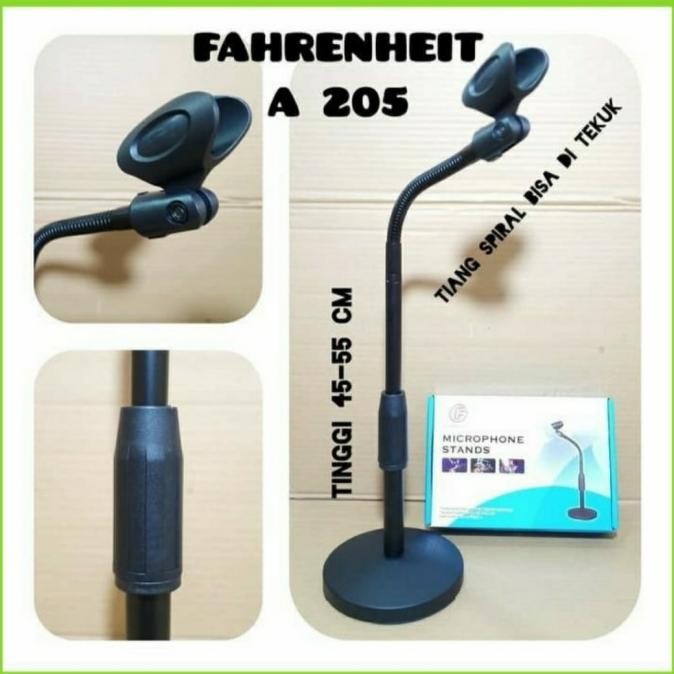 Produk Baru Stand Mic Tiang Spiral Bisa Di Tekuk Untuk Mic Handheld Kabel Wireless