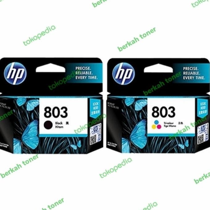TINTA HP 803 Black + Colour Original FOR Printer : HP 1110,1115,2130 Original