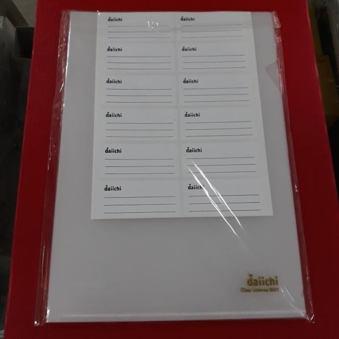 

Map L Clear Holder clear sleeves A4 9001 Daiichi murah