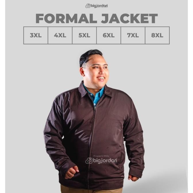 new  jaket jas formal pria coklat big jordan jumbo 3xl 4xl 5xl 6xl 7xl 8xl murah