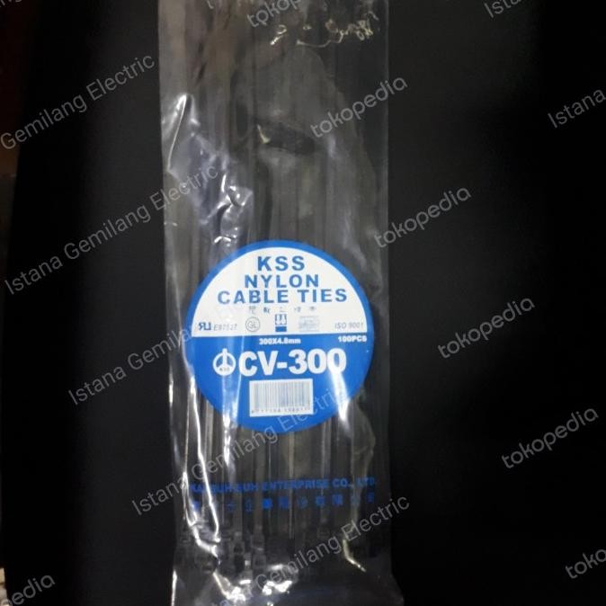 

KABLE TIES CV-300/ 30CM X 4,8MM -HITAM KSS murah