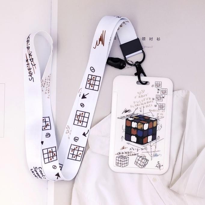 

gantungan kartu id card name tag tali leher holder nintendo style murah