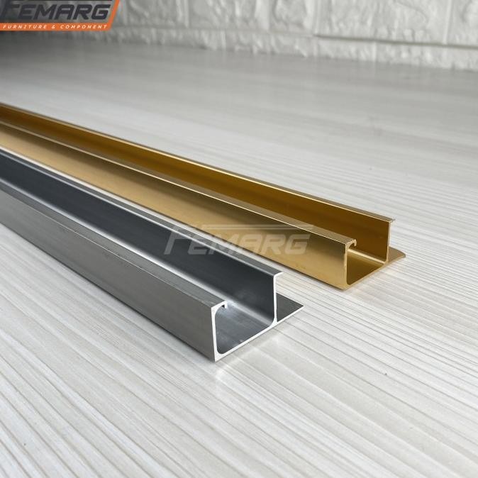 Handle aluminium profile OM 37 FEMARG | profil alumunium gagang pintu lemari edging murah