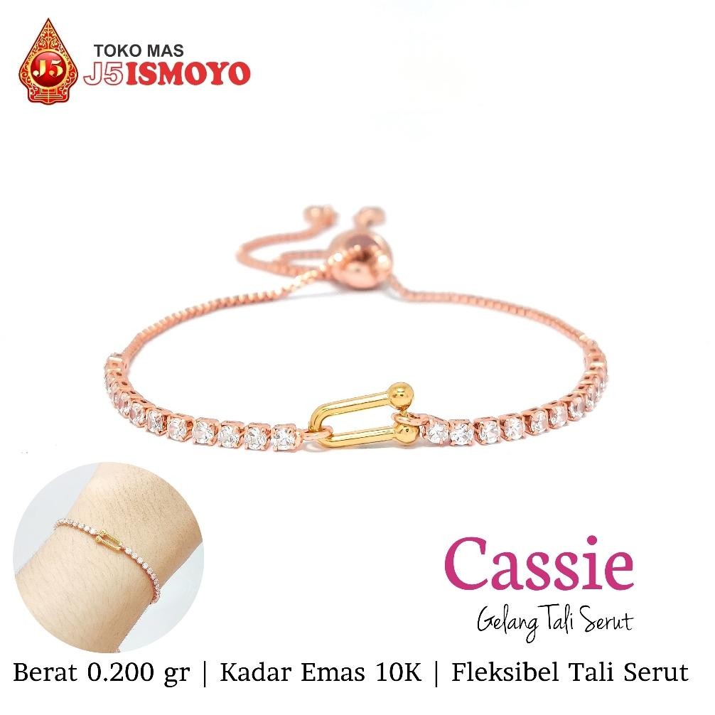 Gelang Tali Serut Kombinasi Emas Cassie J5 Ismoyo