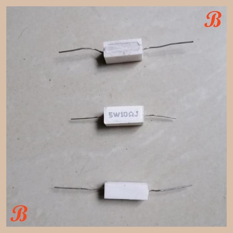 [SRE] 10 ohm R Resistor Kapur 5w 5watt 10ohm 10R J 10RJ 5 w watt