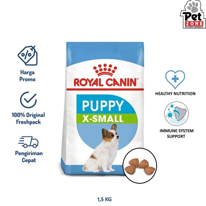 

Grosir Royal Canin Xsmall Junior / Puppy Xsmall 1.5 Kg - Promo Price