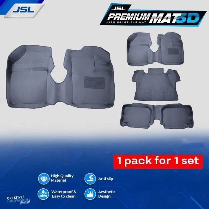 All New Rush Terios Karpet Mobil 5D JSL Mat Model Carbon Import Premium