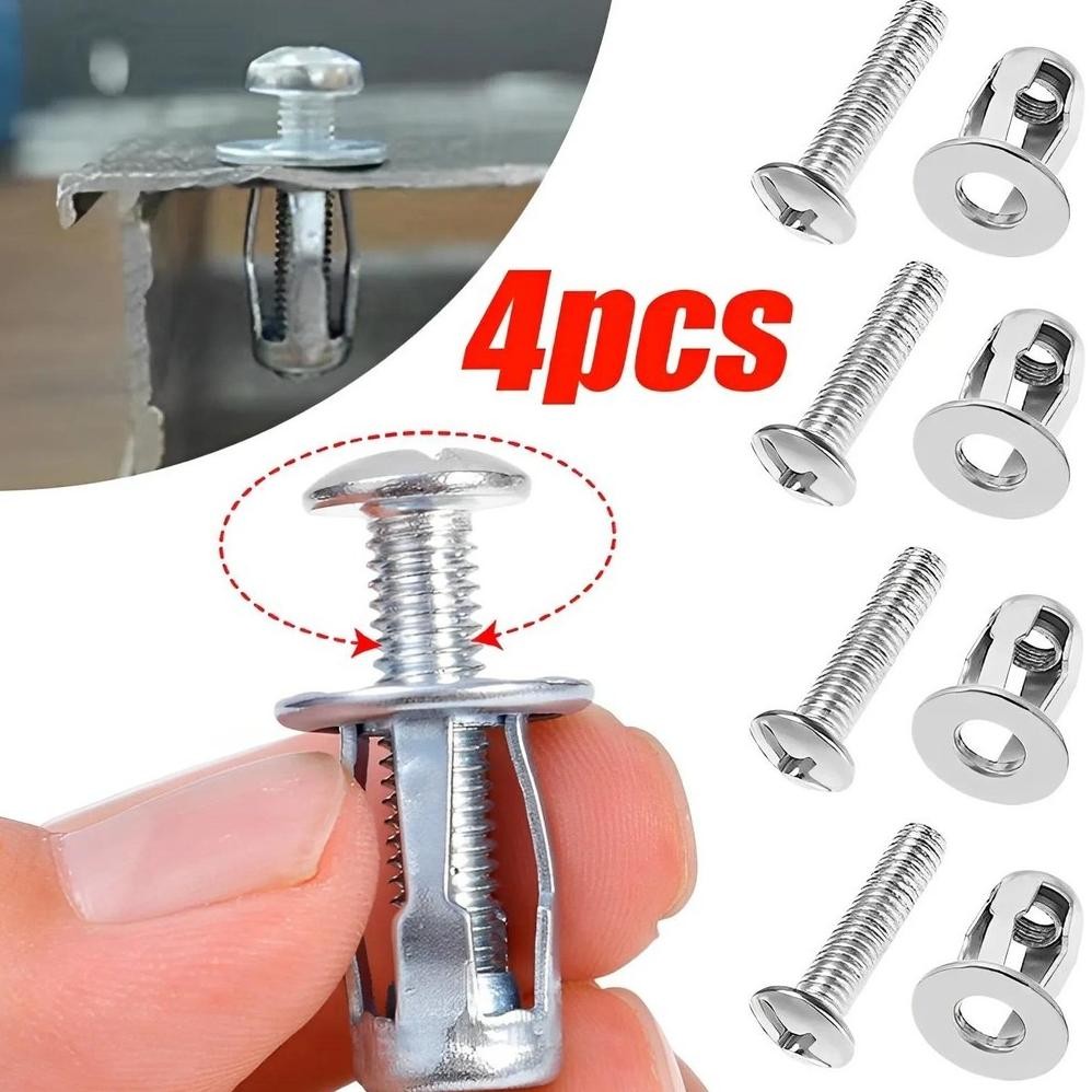 CR - 80PCS Jack Nut - Rivet Plat Metal Mur Baut Drat rup Fisher M4 M5 M6 Skrup TERLARIS