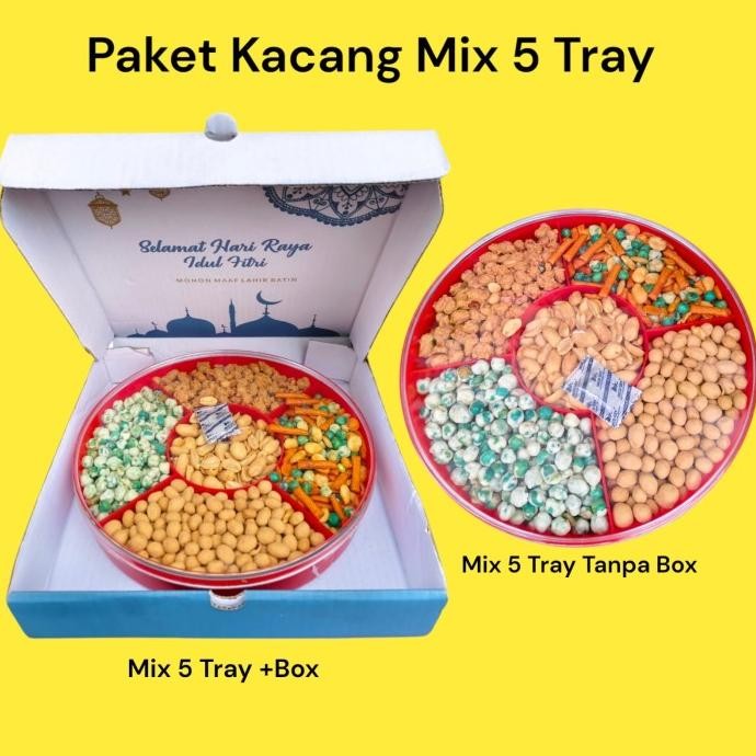 

Paket Kacang Mix Toples 5 Sekat aneka rasa