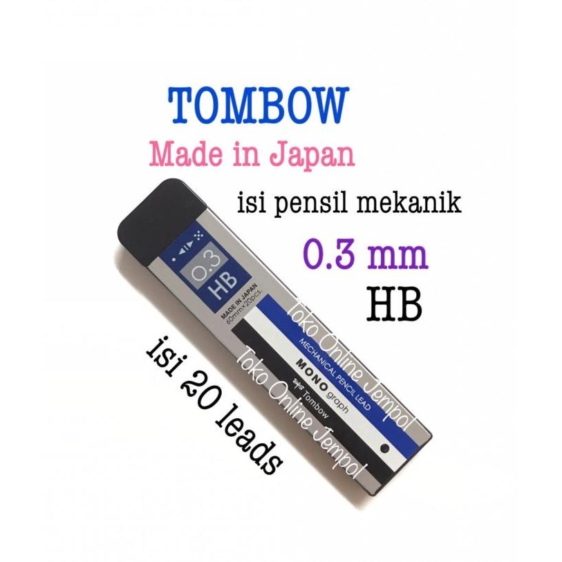 

Terbaru 0.3 HB isi pensil mekanik Mono Graph 032154 TOMBOW mechanic ATK1151TW