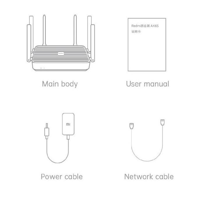 Murah REDMI Router AX6S - WiFi 6 Mesh Router 3200Mbps - 6 Antennas Non COD