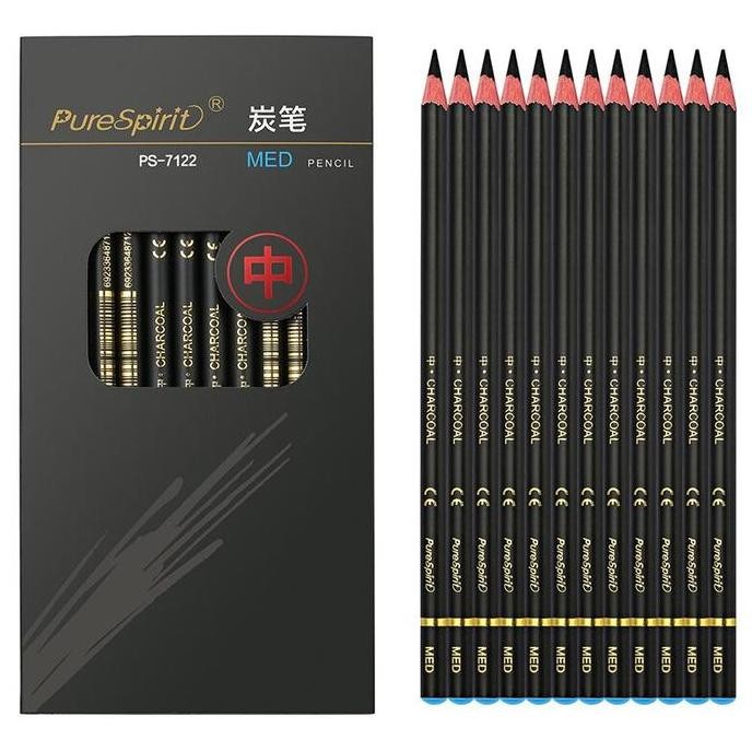 

Terbaru Triple W 12 PCS Charcoal Pencil Art Paint Pensil Arang Gambar Sketsa Hitam Kayu