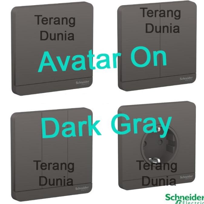 Spesial Schneider Avataron Gray Saklar Avataron Stopkontak Avataron Schneider