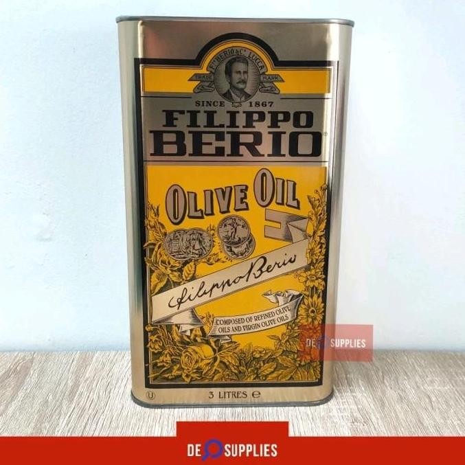 

Filippo Berio Olive Oil 3L - Minyak Zaitun Murni / Pure 3 L Italy - Standard HTM