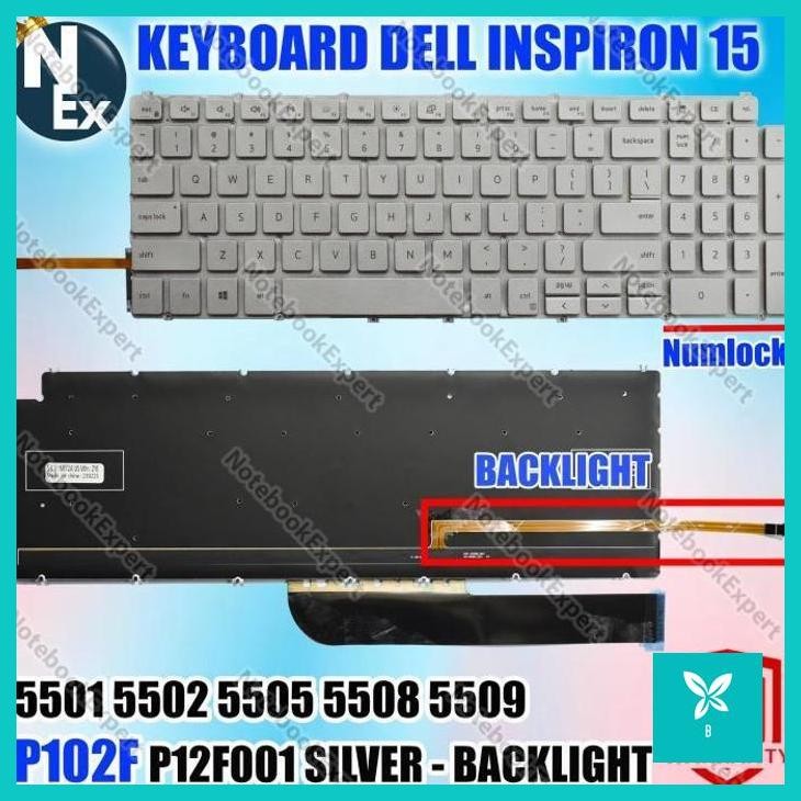 | AHN | KEYBOARD INSPIRON 15 5501 5502 5505 5508 5509 P102F P12F001 SILVER-BL