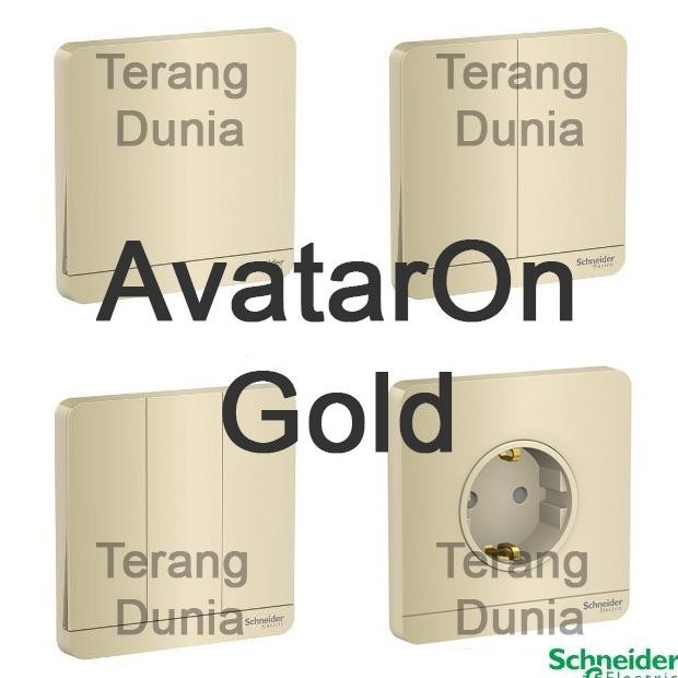 Diskon Schneider Avataron Gold Saklar Avataron Stopkontak Avataron Schneider