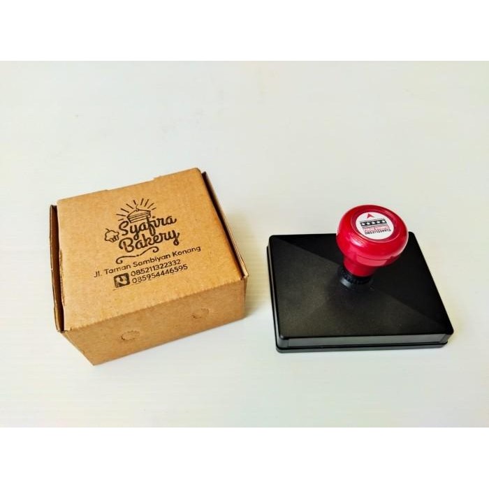 

Jual Stempel Box Kardus Makanan Stempel Kantong Roti Makanan Paper Bag