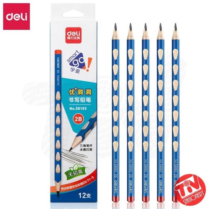 

Terbaru Pensil Kayu Deli 58183 Smart Go Natural Grip 2B (1 pack = 12 pcs)