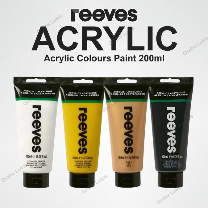 

REEVES ACRYLIC 200ML - TITANIUM WHITE
