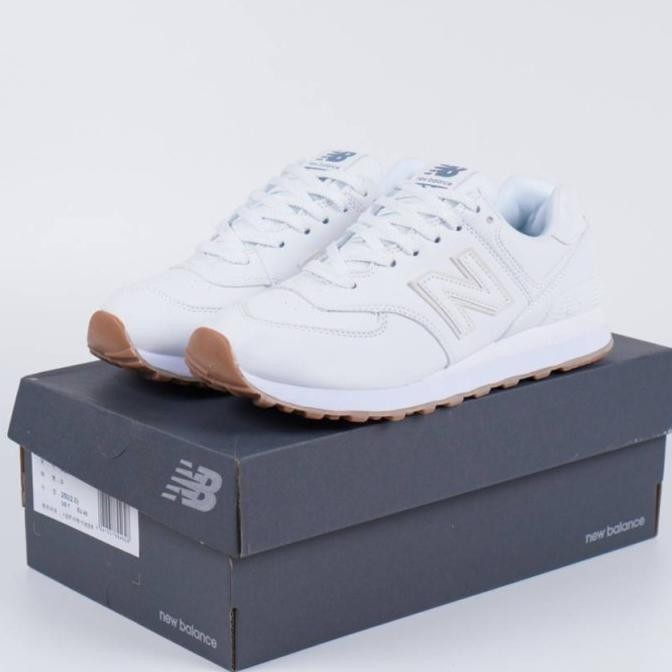 Sale New Balance 574 Leather White Gum (100% Bnib)