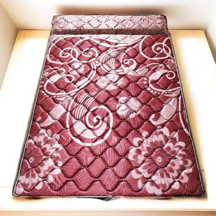 Kasur Busa Lipat Kain Springbed Ukuran 120X190 5Cm - Furniture Praktis Cowok Tidur Camping Matras Mu