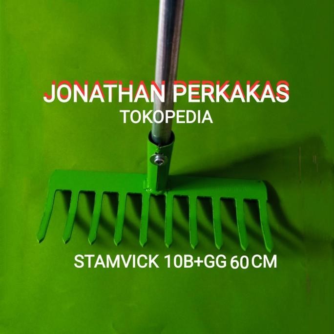 Garukan sampah stamvick 10baris + GG/cangkrang stamvick 10baris+ GG