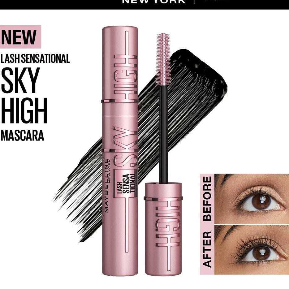 Is75 Jamin Ori Maybelline Sky High Cosmic Black Waterproof Mascara 6Ml Lash Sensational Maskara Orig