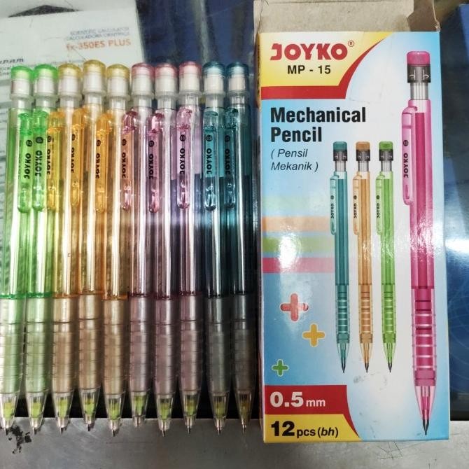 

Terbaru Pensil Mekanik Joyko MP-15 ( 0.5 mm / 12 pcs )