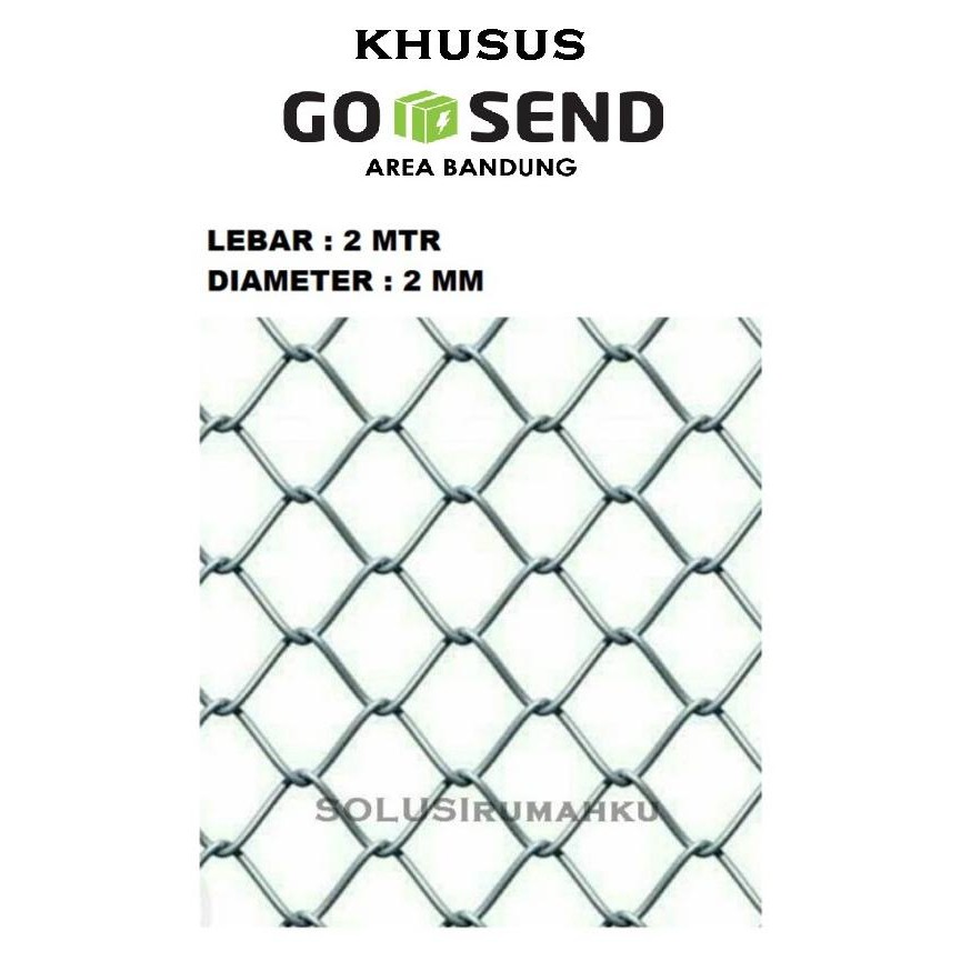 Diskon GOJEK Ram Harmonika Tinggi 2 mtr x Kawat 2 mm / Pagar Kandang