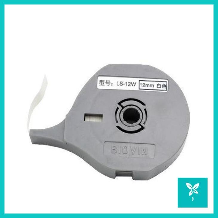 

LABEL LS-12 (12MM) MESIN PRINTER MARKER TUBE BIOVIN TUBING MARKING - PUTIH (LS-12W)