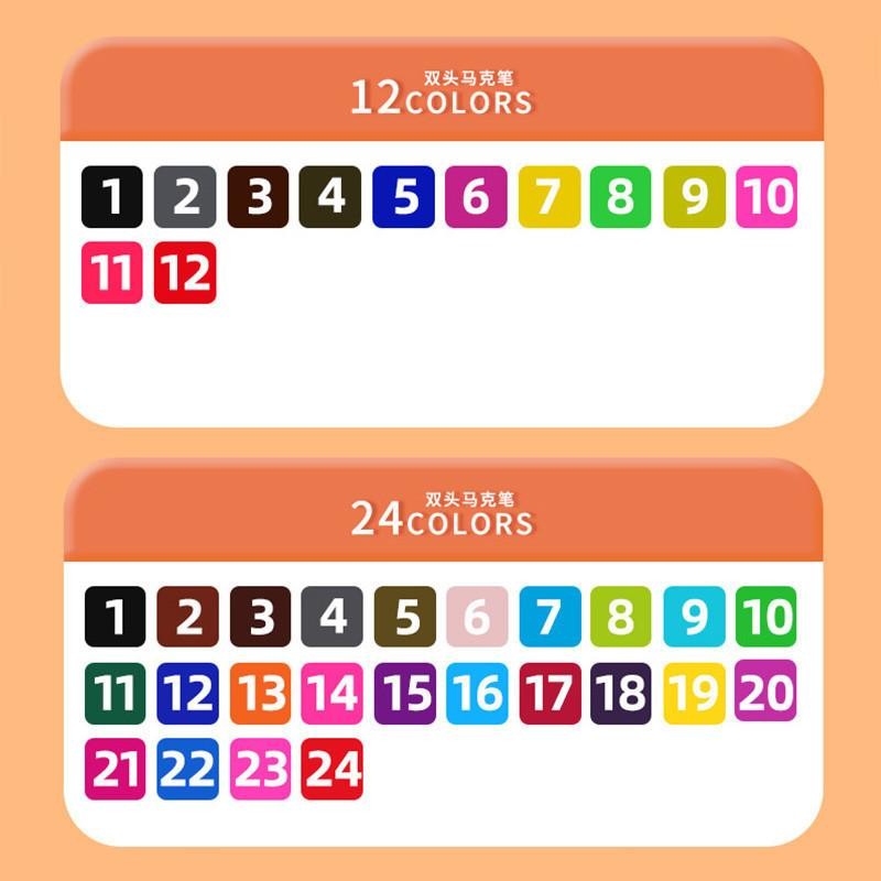 

Dual Tip Pulpen Sikat Warna Sketsa Menggambar Manga Dual Head Spidol Warna Air Pena Untuk Menggambar Animasi Mewarnai Book