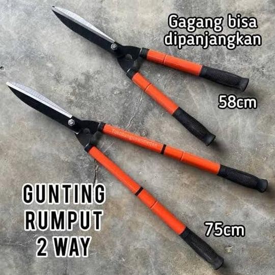 Gunting Rumput Tarik Panjang Pendek Ranting Dahan Daun Biru Lokal