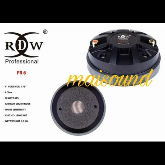 Terlaris Driver Tweeter Rdw Fr6 Driver Twiter Rdw Fr 6