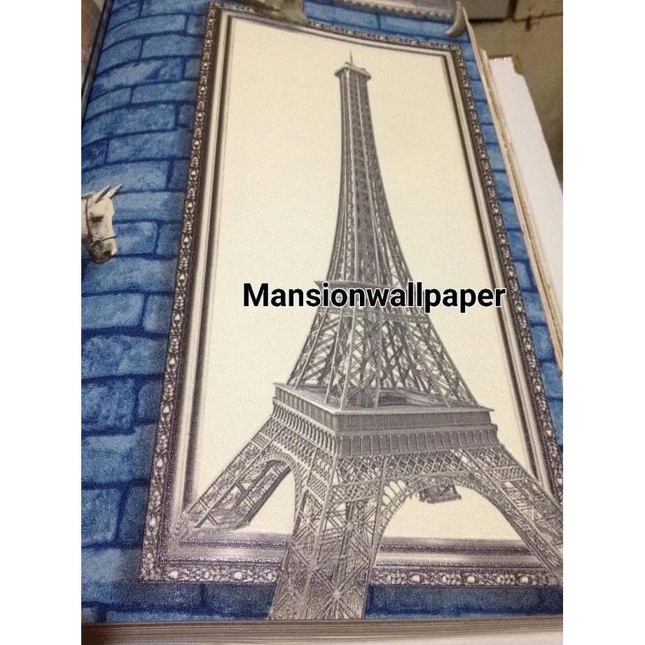 Baru Wallpaper Dinding Motif Bata Lukisan 3D