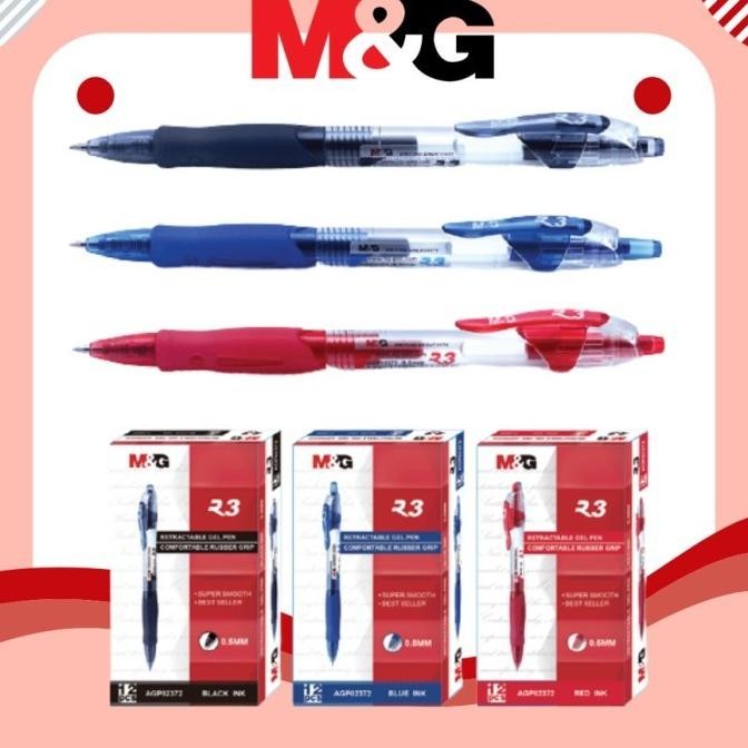 

Tersedia 12Pcs Pulpen Gel M&G Retractable Gel Pen R3