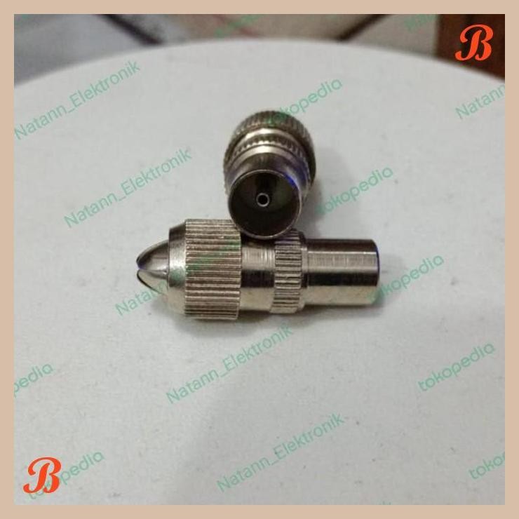 [MRD] 3663 JACK JECK JAK JEK KEPALA ANTENNA ANTENA ANTEN TV SILVER TAIWAN