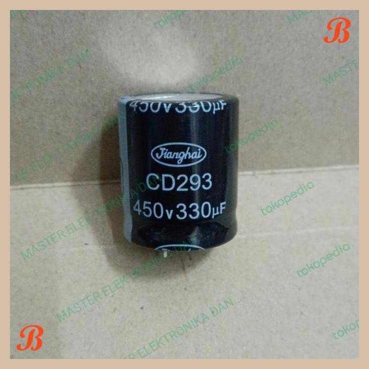 [MRD] 6748 KAPASITOR ELCO 330UF 330 UF 450V 450VOLT 450 VOLT JIANGHAI PENDEK