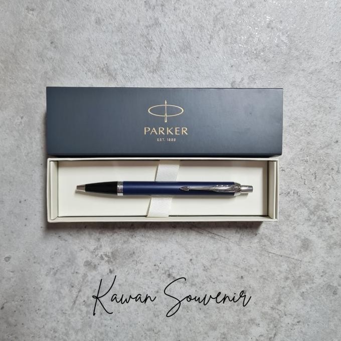 

Tersedia Pulpen Parker Original Im New Blue Chrome Trim (Klip Silver) Bp